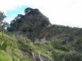 Jennie climbing the mountain