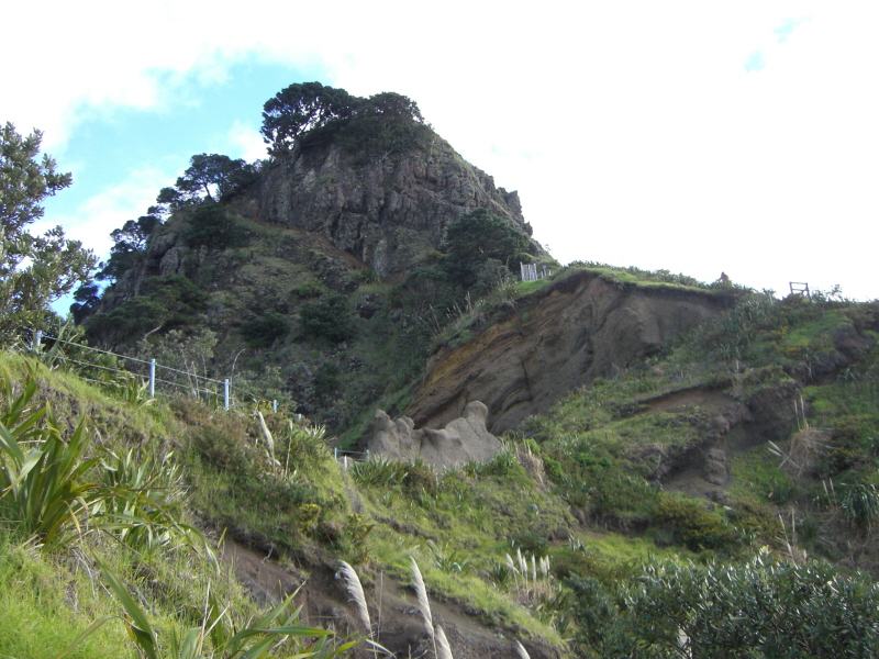 Jennie climbing the mountain